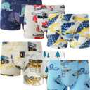 Finihen Toddler Boys Trainer Underwear Little Boy Training Briefs Boxer MultiplePack (4, Darkblue White Gray Lightblue Red)