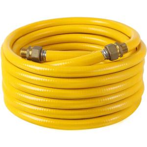 3/4" Tubing Pipe KIT 70ft, Corrugated Stainless Steel Tubing with 2 Male Fittings (70)