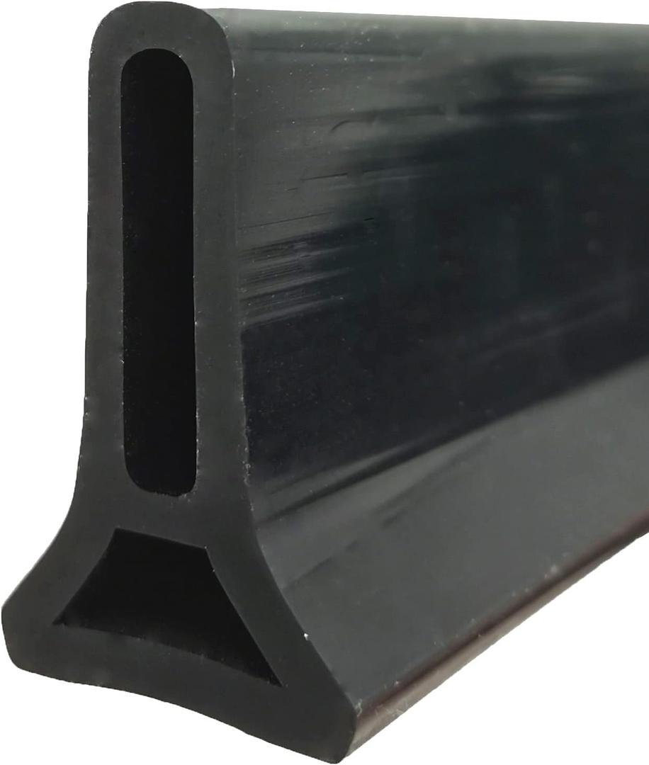 39Inch Collapsible Shower Threshold Water Dam 2" High Shower Barrier Water Stopper 2" Tall Shower Water Guard To Keep Water In Shower Dry And Wet Separation Bathroom Wheelchair Accessible Black