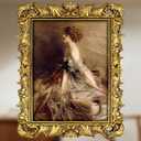 Gold 11x14 Picture Frame Vintage Ornate Picture Frames Antique Baroque for Wall Hanging, Fits 11x14 or Matted to 8x10 Photo