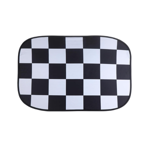 Foldable Sunroof Shade Sunshade Heat Isolate fit for Mini Cooper, Clubman & Countryman R56 All Years Black and White Checker Set of 1