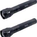 LED Flashlight, High Lumens, 2 D Cell Battery Powered, Aluminum Body (2)
