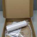 White Lamp Shade, Large Drum Lampshade 13" Top x 13" Bottom x 10" High, Replacement Lamp Shade Natural Linen Hand Crafted for Table Lamps Floor Lamps, Easy Assembly Required