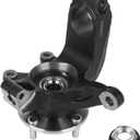 Autoround 698-406 Front Right Steering Knuckle & Wheel Bearing Hub Assembly Fit for Ford Focus 2006 2007 2008 2009 2010 2011, Replace# 698406 LK004, Passenger Side
