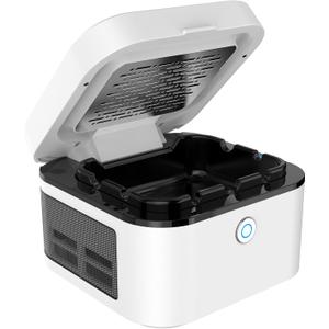 Smokeless Ashtray, Multifunctional Ashtray, Ash Purifier, HEPA Filter, USB Charging for Home, Car or Office (White)