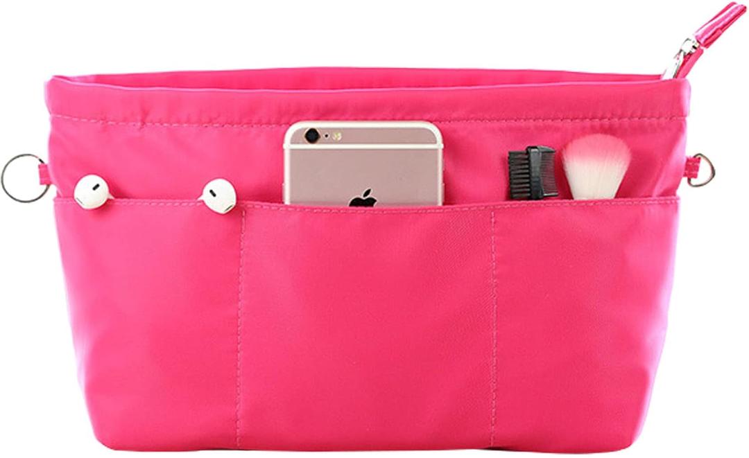 Lckaey Purse organizer insert for neverfull handbag is compatible with more similar brands of tote bag-nylon organizer 3055red-XL