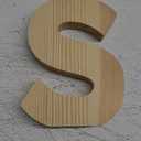 Hampton Art Wood Letter Chunky 8" S, Wooden Letters, Wood Letters, Wooden Letters Wall Decor, Large Letters 8 Inch, Small for Crafts