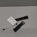 Natural Resin Replacement Watch Band Compatible with Casio W218H W-219H AE1200WH AE-1300WH W800H SGW-300H F-108WH Waterproof Rubber strap