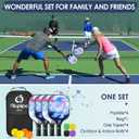 niupipo Pickleball Paddles Set of 2/4, USAPA Approved Lightweight Pickleball Rackets, Durable Fiberglass Surface with Polypropylene Honeycomb Core, Cushion Grip and Carry Bag