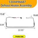 𝑼𝑷𝑮𝑹𝑨𝑫𝑬𝑫 5304496687 Defrost Heater Assembly, Compatible With Frigidaire Refrigerator Crosley, Kenmore and Gibson, Replaces 216740000, 297216200, 297216201, 297216202, 297348701, 5304502829
