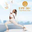 Hiball Workout Bolero Shrug Crop Top Long Sleeve Women, Sports Shrug Cropped Shirts, Cooling Shawl Arm Sleeves (White, L)