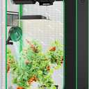 VIVOSUN S326 36"x20"x63" Grow Tent, High Reflective Mylar with Observation Window and Floor Tray for Hydroponics Indoor Plant for VS1000/VS2000