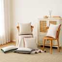 a moment Loop Yarn Linen-Like Pillow Cover Natural Soft Decorative Throw Pillow Case Farmhouse 12x20 Inch, Bohemian Textured Cushion Cover for Sofa Bed, Wrinkle-Resistant Home Decor Orange