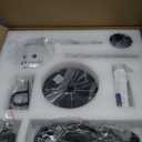 ZMISHIBO Outdoor Ceiling Fans with Light for Patios,Waterproof Gazebo Fan with Remote Control Smart App,3CCT Dimmable,Plug in Caged Ceiling Fan with Pull Chain for Porch Pergola,Black