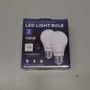 Garage Door Opener LED Light Bulb 2 Pack15W Equivalent to 100W Garage Light Bulb,A19 5000K Daylight White E26 Base 120V Outdoor Light Bulbs,Minimize Interference,Dimmable