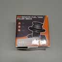 17-2530 Straight Remote Fuel Tank Filler Neck Kit - Includes Billet Aluminum Gas Cap & Weld-On Steel Mount Bracket - Compatible with 2-Inch Filler Hose for Fuel Cells