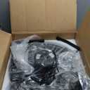 CROSSIO 20 Inch Wall Mount Fan, Adjustable Color Temperature and Brightness,6 Speed Wall Mounted Fan,360 Adjustable Tilt Plug in Ceiling Fan for Home,Warehouse, Patio,Garage