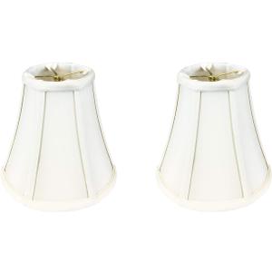 Royal Designs, Inc. BSO-704RC-7WH-2 True Bell Basic Lamp Shade with Round Clip, 3.75 x 7 x 6.75, White, 2-Pack