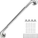 24 Inch Grab Bars 1.25" Dia,Brushed Nickel 304 Stainless Steel Bathroom Grab Bar,Anti Slip Knurled Safety Bar,Wall Mount Handicap Grab Bars,Support Handrail for Seniors Elderly Injury
