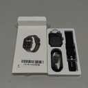 Smart Watch for Men Women Compatible with iPhone Samsung Android Phone 1.83 inch Full Touch Screen IP68 Waterproof Bluetooh Fitness Tracker Heart Rate/ Sleep Monitor, Black