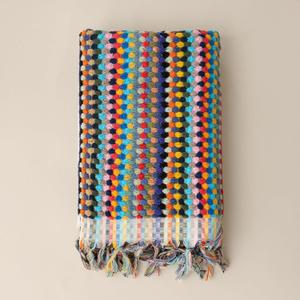 Pom Pom Turkish Bath and Beach Towels - Thick, Soft, Luxurious 100% Turkish Organic Cotton Bubble Weave Towels (Mixed Colors, 35 x 67 Bath Size)