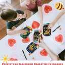 MAPDTWO 36 Packs Space Valentines Day Cards - Kids Valentines Cards for School Classroom Party Favors - Space Astronaut for Kids, 3.7''x 5.6'' Mason Jar Greeting Card Exchange (Candy Not Included)