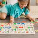 Melissa & Doug Upper & Lower Case Alphabet Letters Wooden Puzzle - 52 Pieces, 18.9 Inches X 12.2 Inches
