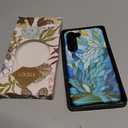 Esdot for Samsung Galaxy S23 Plus Case,Aesthetic Vintage Blue Leaves Wildflower Girly Shell,Compatible with Magsafe,Trendy Unique Retro Western Protective Slim Silicone Phone Cover for Women Girls