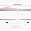 H2Pro 48x18 Glass Canopy 2 Piece Set for 70/75/90/110 Gallon Aquarium Fish Tank (22.68 x 16.93 x 0.16in)