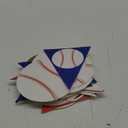 Tatuo 6 Pieces Baseball Banner Party Decorations Baseball Paper Garland Pennant Bunting Flag Decor for Sports Theme Birthday Party Supplies