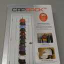 Perfect Curve Cap Rack System 36  Baseball Cap Organizer (12 clips hold up to 36 caps,Black)