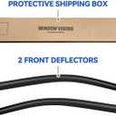 Window Visors Rain Guards for 2004-2014 Ford F150 SuperCab, Out-Channel Window Vent Wind Deflectors Visors Shades for 09-14 F-150 Standard/SuperCrew Cab (for 2 Front Doors Only)