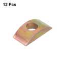 3 x uxcell M8 Half Moon Nuts Washers, 12 Pcs Iron Half Moon Nuts Spacer Washer, Spacer Connector Hardware Fittings, Bronze