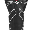 Funny Golf Head Covers, Leather Driver Headcover, Fairway Wood Cover, Hybrid Head Covers Advanced Embroidery Golf Club Head Covers for Men Women Animal Golf Headcovers