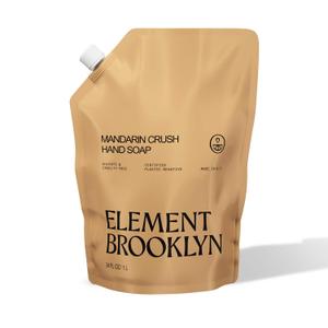 Element Brooklyn Mandarin Crush Hand Soap | Compare to Aesop Resurrection | Luxurious Fragrance | Gentle & Effective | 34 Fl Oz Refill