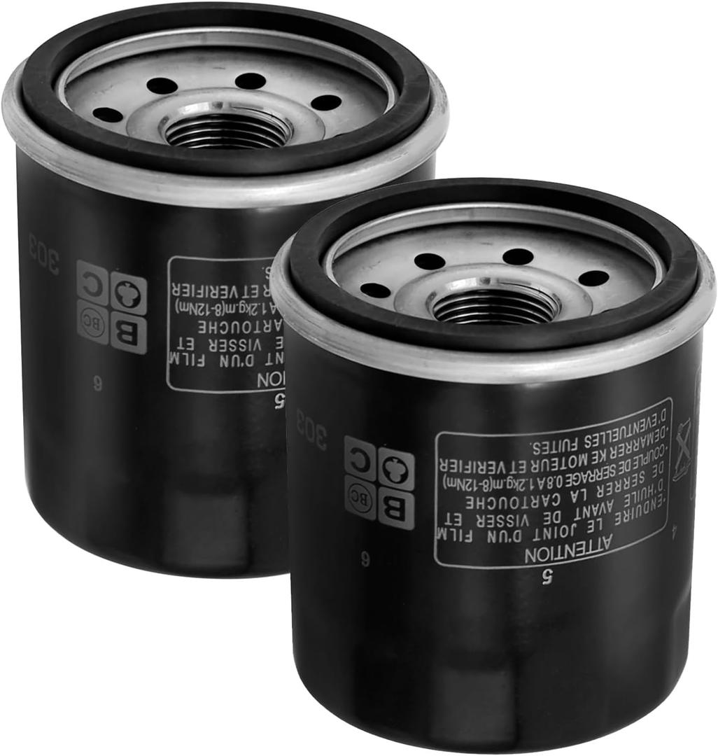 Oil Filter Replacement for Yamaha 5GH-13440-00-00 5GH-13440-10-00 5GH-13440-30-00 5GH-13440-70-00 5GH-13440-71-00 Oil Filter (2 Pack)