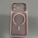 ESR for iPhone 17 Pro Case with Stand, Camera Control Cover Compatible with MagSafe, Military-Grade Drop Protection Magnetic Phone Case for iPhone 17 Pro, Frosted Bubblegum Pink