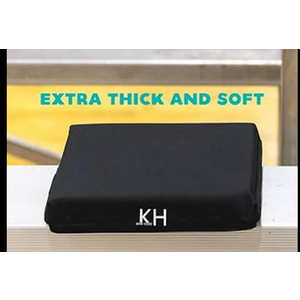 KIMI HOUSE Black Chair Cushion, Stadium Seating for Bleachers, Best for Camping, Bleachers, Sports Events Black