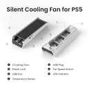 KIWIHOME Cooling Fan for PS5 Accessories, Upgraded Quiet Cooler Fan with Auto Speed, Controller USB3.0 Port & LED for PS5 2020 Only, Not for PlayStation 5 Slim/Pro, White