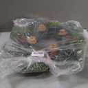 Candle Holder Wreath, Christmas Advent Centerpiece Decor,20 inch Candle Wreath Decorations for Table Indoor Home & Church (Green)