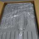 2 Tier Dish Drainers Drying Rack for Kitchen Counter Large Stainless Steel Dishes Drain with Drainboard, Space Saving, Big Modern Silver Countertop Metal Plates Dryer Strainer Holder and Extra Tray