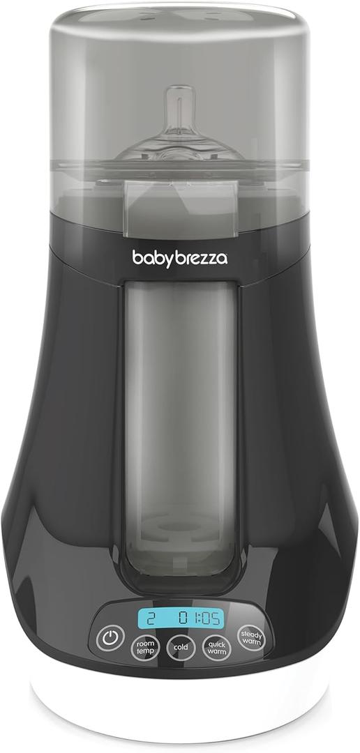 Baby Brezza Fast Baby Bottle Warmer - Baby Milk Warmer + Breastmilk Warmer Defroster – 2 Unique Temperatures for Breastmilk + Formula - Universal Fit for All Bottles, Storage Bags + Food Jars