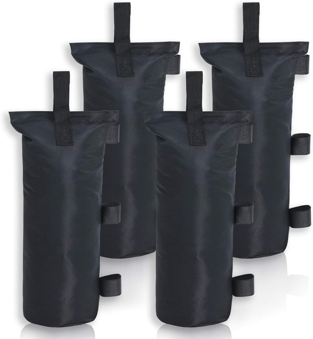 MASTERCANOPY 112lbs Canopy Weight Sandbags, Without Sand (5"x18",Black)