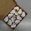 12 Pcs Miniature Day of The Dead Skulls Ofrenda Decorations Dia De Los Muertos Ofrendas Altar De Muertos Miniature Mexican Fiesta for Day of The Dead Halloween Altar Ofrenda Decor