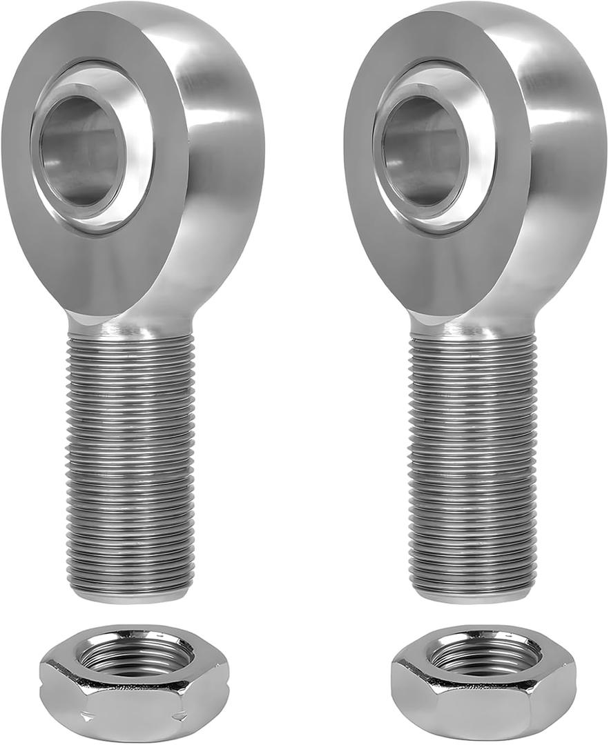 3/4" Heim Joint Rod End Bearing w/Jam Nut,RH & LH 3/4"-16 Thread x 3/4" Bore Chromoly Panhard Rod End Kit for Steering, Suspension,Traction Bars,Links Joints-2Pk