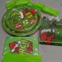 101 PCS Grinchmas Plate Set Christmas Tableware Set for Christmas Party Supplies Birthday Party Decoration