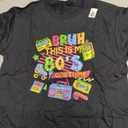 Bruh This is My 80's Costume 1980s Eighties Theme Retro 80s T-Shirt (Black, L)