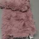 SOMAHE Self-Warming Cat Blanket, Dual-Side Plush Sherpa Throw with Anti-Static, Snuggle Mat for Kittens & Cats, Cozy Bed Topper for Windowsills & Couches, Machine Washable & Dryable, 21x18 Inch Pink