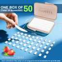 2 x VINSULLA Orthodontic Wax for Braces - 500 Precut Dental Wax Dots Strawberry Flavor Braces Wax Strips, Safe for Kids & Adults, Wax for Dental Brackets & Aligners 10Pack