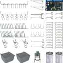 Pegboard Metal Hooks Kit 90PCS - Heavy Duty Utility Set for Garage & Workshop Organization, Wall Hanger Holder with Locks, No Tools Needed, Storage Accessories